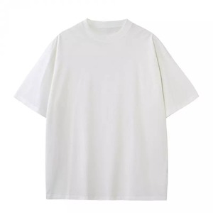 T-shirts à épaules tombantes de conception simple à vente chaude pour femmes 100% polyester impression personnalisable vêtements formels pour hommes - Product Image 2