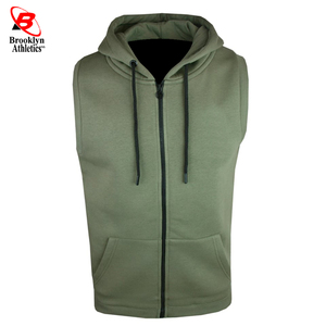 Chaqueta de lana personalizada de alta calidad con cuello levantado y capucha sin mangas en talla mediana, tela de la mejor calidad para invierno - Product Image 4