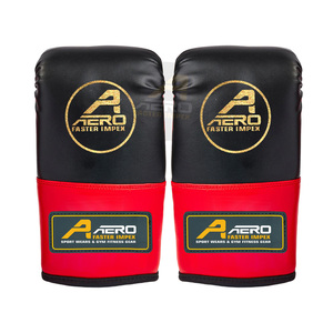 Gants de boxe Aero Faster Impex PU anti-boulochage, rouge et noir, équipement d'entraînement durable pour la boxe et le sparring, toutes saisons - Product Image 3