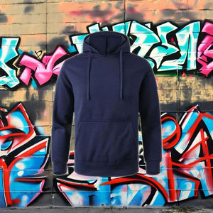 Sudadera con capucha de algodón grueso para hombre, personalizada con bordado, estilo oversize, transpirable, con estampado de anime, de forro polar grueso, lavada. - Product Image 1