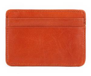 ที่ใส่บัตรหนังพับได้ ดีไซน์เรียบหรู สไตล์คลาสสิก งานแฮนด์เมด ลายเรียบ ดีไซน์ปรับแต่งได้ เครื่องประดับแฟชั่น - Product Image 1