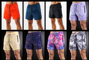 Pantalones cortos deportivos musculosos de talla grande para hombre, pantalones cortos de gimnasio transpirables informales de verano, pantalones transpirables de secado rápido, envío DDP - Product Image 2
