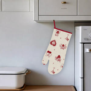 Gants de four écologiques 100% coton biologique, style classique, design imprimé, à prix abordable - Product Image 2