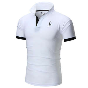 Camiseta de Polo personalizada de alta calidad para hombre, tela de punto transpirable de talla grande, manga corta, estampado sólido, Polo de Golf bordado - Product Image 2