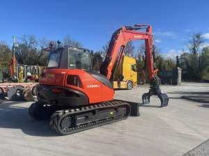 Nouvelle pelle hydraulique Kubota KX085-5 et grappin rotatif Daemo DMR160 - Product Image 3