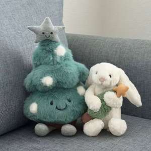 Cojín de Peluche JC 25th Spotted Star para Niños, 27 cm, Súper Suave, Relleno de Algodón PP, Lavable, Nuevo - Product Image 1