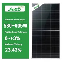 Jinko Tiger Neo N Tipo Células solares monofaciales 580W 585W 590W 595W 600W 605W Panel solar Jinko Panel solar Módulo fotovoltaico de 580 vatios