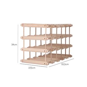 Portabottiglie in Legno di Faggio WELL HOME per 20 Bottiglie, Elegante e Resistente - Product Image 3