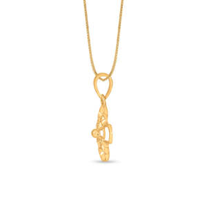 Collier pendentif numéro en or 18 carats avec perle et diamant moissanite, chaîne tendance religieuse - Product Image 5