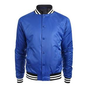Blouson universitaire en toile respirant de haute qualité pour homme 2026, style décontracté élégant pour l'hiver avec logo frontal, service OEM disponible pour les États-Unis - Product Image 1