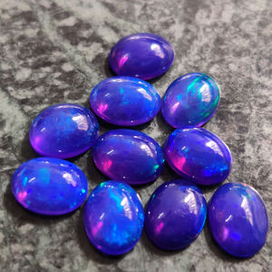 สีฟ้าโอปอล Cab,ธรรมชาติโอปอล Cabochon เอธิโอเปีย,อัญมณีหลวมสำหรับการทำเครื่องประดับ - Product Image 1