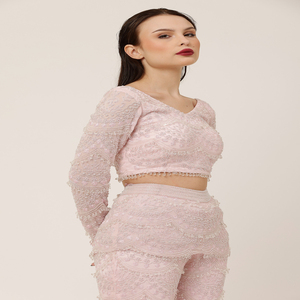 Conjunto de Moda Femenina de la Mejor Calidad con Top y Pantalón a Juego para Ropa Casual de Calle y Uso Diario - Product Image 4