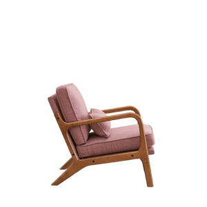 Nordic Scandinavian Upholstered Dining Chair Wooden Armchair <b>Cushioned</b> Eco-Friendly Semicircular for Home Hotel Restaurant - Product Image 2