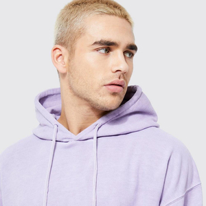 Sudadera con capucha con estampado Vintage lavado ácido personalizable para hombre de gran tamaño XS 100% algodón francés Terry algodón polar sudadera Streetwear - Product Image 4