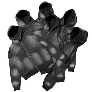 Ensemble de survêtement pour enfants avec logo personnalisé, sweat-shirt ample et pantalon empilé, lavage à l'acide - Product Image 5