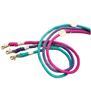 Correa para Perro Hecha a Mano con Cuerda de Colores Degradados, Correa de Cuerda Trenzada de Algodón Hecha a Mano - Product Image 1