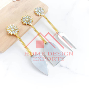 Achetez un ensemble de couverts en laiton à un prix abordable, cuillère de Table de haute qualité au meilleur prix - Product Image 5