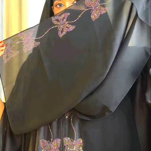 Ropa musulmana tradicional de mujer modesta elegante vestidos formales de Dubái en traje de caftán estilo Abaya - Product Image 3