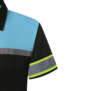 เสื้อโปโลสะท้อนแสงแบบใหม่ มาตรฐาน ANSI Class 1 กันน้ำ สำหรับผู้ชาย ชุดทำงาน ป้องกันไฟไหม้ แขนสั้น - Product Image 6