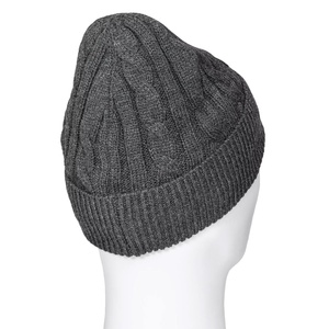 Gorro de punto con puños para hombre con logotipo propio de diseño personalizado, gorros cálidos de invierno Unisex, gorro de acrílico 2026 - Product Image 2
