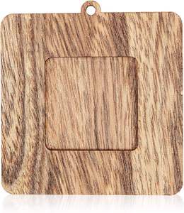 Marco de fotos de madera Adornos de árboles de Navidad Marcos DE FOTOS cuadrados (3,5 en 6 paquetes) - Product Image 6