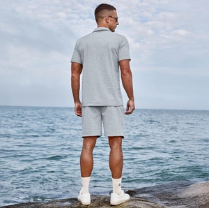 2025 HOT <b>Men's</b> Clothing <b>Summer</b> <b>Men</b> Outfit Two Piece Black Shorts <b>Shirt</b> Street Casual 2 Piece Pants <b>Shirt</b> <b>Men's</b> Sets - Product Image 5