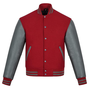 Vestes universitaires en chenille pour hommes et femmes, vestes bomber en laine et cuir OEM, style scolaire personnalisé - Product Image 1