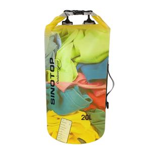 Sac à dos sec Transparent, <span class=keywords><strong>pas</strong></span> <span class=keywords><strong>cher</strong></span>, extérieur, léger, océan, natation, rouleur, imperméable, sec, pour la dérive, le Kayak, le Camping - Product Image 2