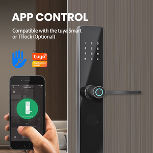 P09 ระบบล็อคประตูอัจฉริยะแบบสแกนลายนิ้วมือ ความปลอดภัยสูง สำหรับห้องนอน รองรับ Tuya Wifi ระบบดิจิตอลอิเล็กทรอนิกส์ TTlock ตัวล็อคทำจากอลูมิเนียมอัลลอย - Product Image 3