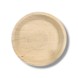 Sumkoka ISO vajilla compostable plato de pulpa de bagazo redondo de bagazo 6 7 9 10 pulgadas plato desechable restaurante comida plato de papel - Product Image 4