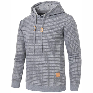 Men's High Quality Loose Color <b>Matching</b> Hoodie Casual Breathable <b>Long</b> Sleeve for Winter Knitted Fabric - Product Image 2