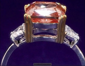 Bague en or rose vif de 4.93 carats coupe coussin fantaisie 18K diamant créé en laboratoire IGI certifié femme bague de fiançailles - Product Image 5