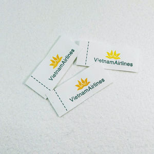 Rubans en coton blanc imprimés sur mesure, rouleau carré, finition découpée à chaud, étiquettes d'entretien de lavage de vêtement en TPU pour vêtements, chaussures et sacs-usine - Product Image 5