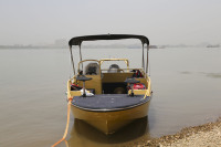 Kinlife 20ft bateau de pont en aluminium avec moteur hors-bord sous le siège de stockage sol antidérapant idéal pour les fêtes de croisière de pêche