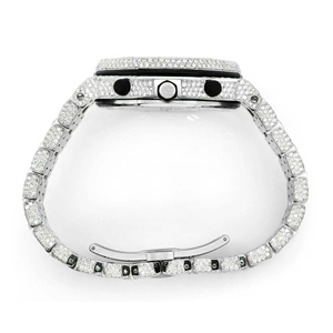 Moissanite Iced Luxury Fashion <b>Watch</b> Stainless Steel <b>Case</b> Quartz Movement Glass Dial - Product Image 4