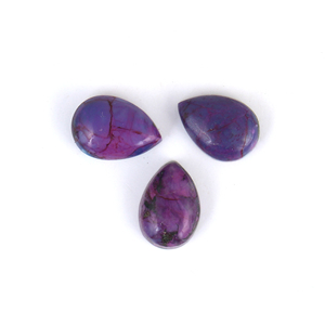 Venta caliente precio al por mayor 8X10MM Natural púrpura turquesa cabujón corte en forma de pera piedra preciosa suelta del fabricante - Product Image 2