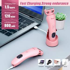 Depiladora Eléctrica 3 en 1 para Mujer con Pantalla LED, Resistente al Agua IPX7, Depiladora Íntima USB y Recortadora de Bikini para Uso Doméstico - Product Image 3