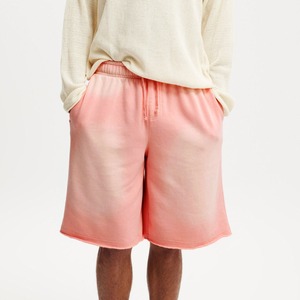 Short personnalisé poids lourd grande taille pour hommes Short délavé au soleil Street wear Jogging Vintage Distressed Acid Washed Man jogger - Product Image 3