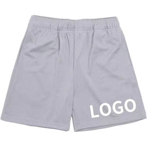 Men's Casual Summer Mesh Shorts High Quality Jogger Polyester Double <b>Layer</b> Heavyweight Drawstring Customizable - Product Image 6