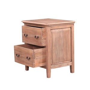 Vente en gros Meuble de rangement en bois naturel fabriqué à la main avec portes sculptées à motifs géométriques pour le salon et les meubles d'intérieur - Product Image 5