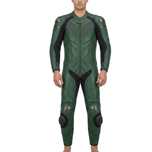 Traje de cuero moderno para motociclistas, transpirable y cómodo, material de cuero perfecto para carreras de motos y viajes. - Product Image 3