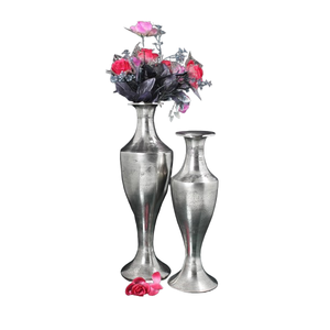 Meilleure vente Vase décoratif moderne en aluminium Vase à fleurs en métal de haute qualité pour la maison, le salon, le mariage et la décoration de table - Product Image 4