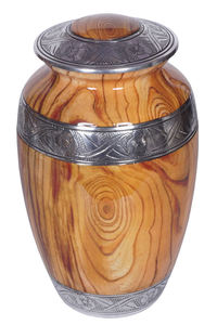 Finition naturelle, bois, aluminium brillant, qualité durable, urne légère urne funéraire classique de style américain - Product Image 3