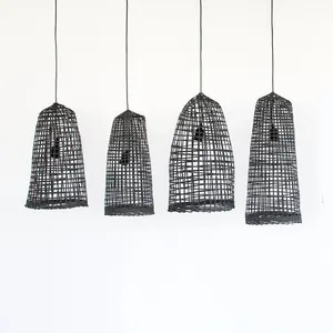 独特设计黑色竹吊灯家居装饰吊灯高品质批发