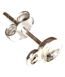 Sterling <b>Silver</b> <b>Heart</b> <b>Stud</b> with Loop Manufacturer and Supplier of Best Quality <b>Silver</b> Components - Product Image 3