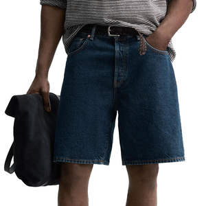 Custom Fashion Straight Loose Jeans Denim <b>Short</b> Pants Male Casual Customized Denim <b>Shorts</b> for <b>Men</b> Factory Best Rate Washed <b>Short</b> - Product Image 6