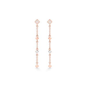 Pendientes de Aro y Tipo Huggie Geometra Pastel en Oro, Estilo Moderno - Product Image 3