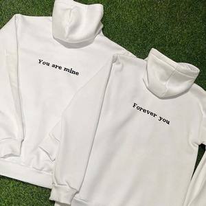 Sweats à capuche et sweat-shirts en molleton d'hiver pour hommes 100% coton avec broderie 3D imprimée sur mesure - Product Image 2