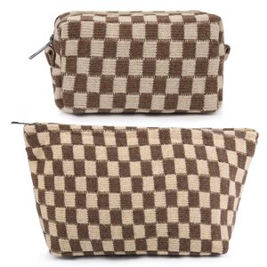 Wholesale Eco-Friendly <b>Large</b> Capacity Cotton Canvas Zipper Pouches Reusable <b>Makeup</b> Cosmetic <b>Bags</b> with Logo Printing and Handle - Product Image 3