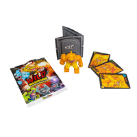 Sbabam-Jouet d'action style dessin animé 3D personnalisé, figurines d'action guerriers sauvages en caoutchouc avec Flow Pack